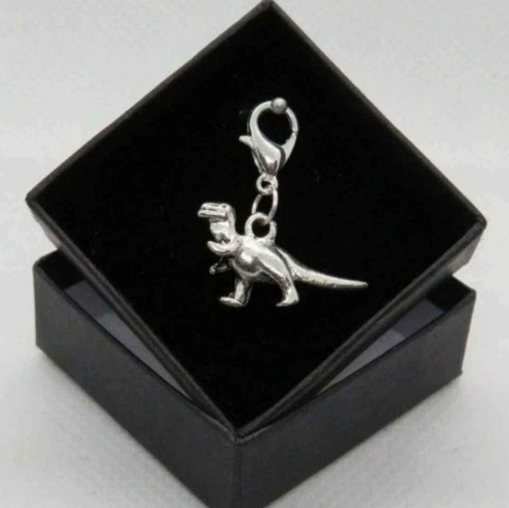Clip On T-Rex Dino Charms planner bracelet charms journal dreadlocks bea…